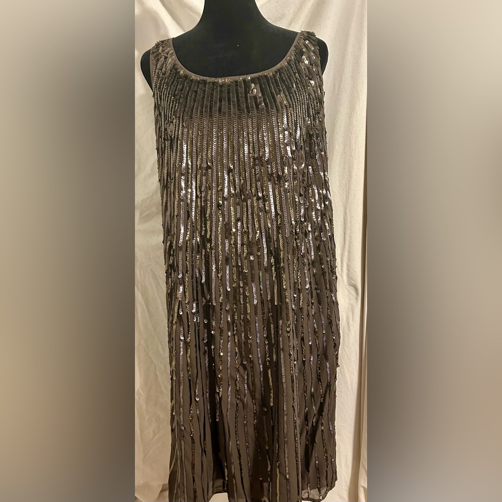 St John Sequin Sleeveless Dress size 10. Excellent used condition. Worn once.